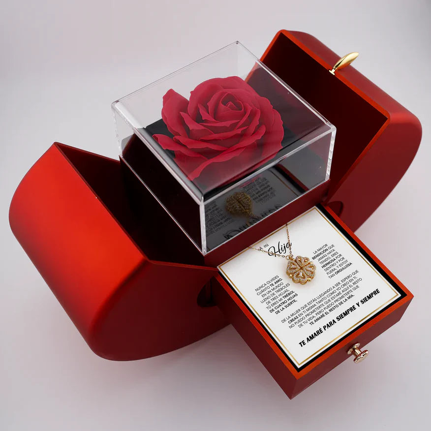 Eterno™ - Rosa & Collar “A Mi Hija”